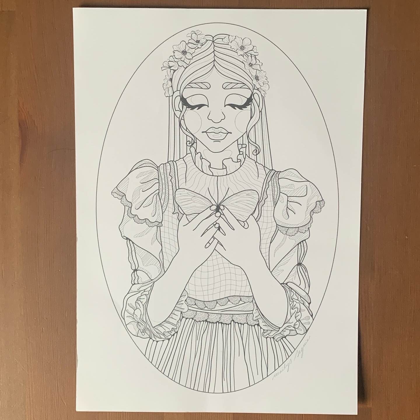 "Butterflies" - Coloriage Numérique à Imprimer