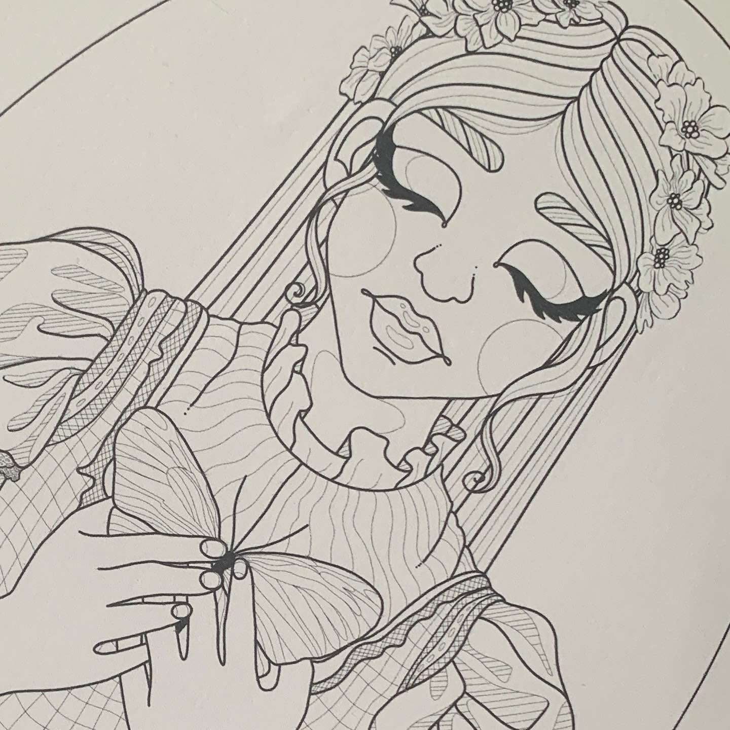"Butterflies" - Coloriage Numérique à Imprimer