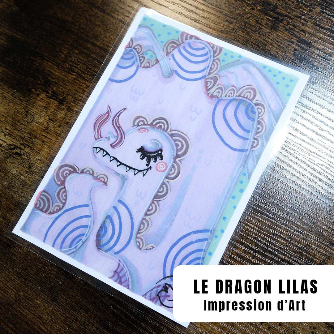 Dragon en folie - Impression d'art Limitée