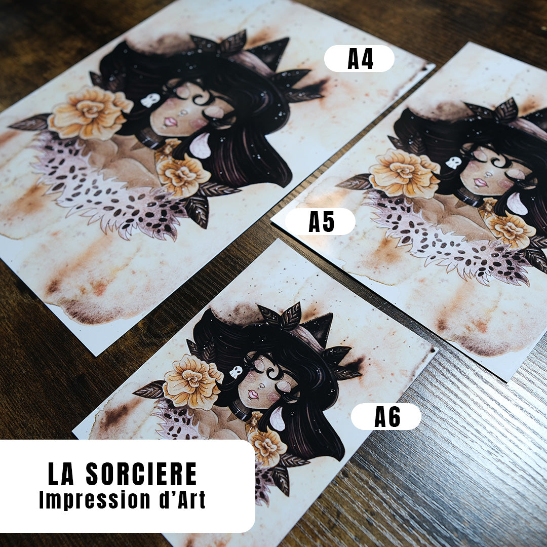 "La Sorcière" - Impression d'Art