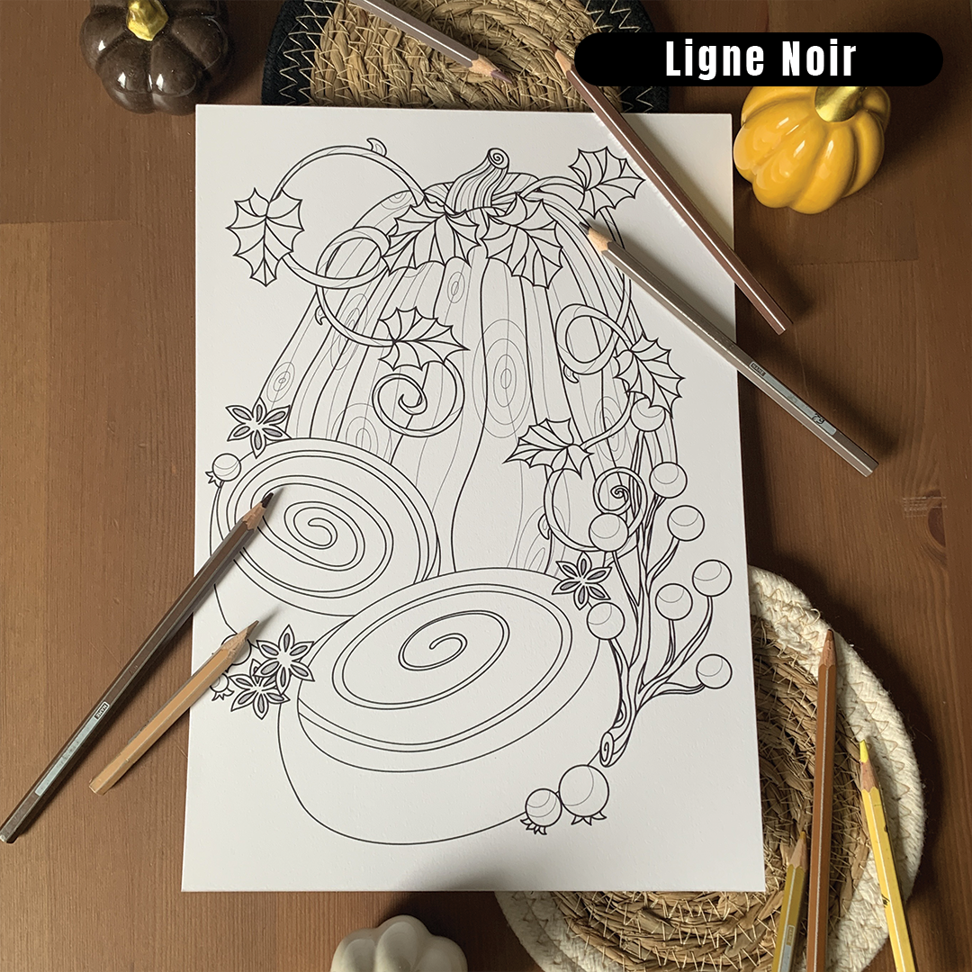 Set de 3 Coloriages - Étrange Nature