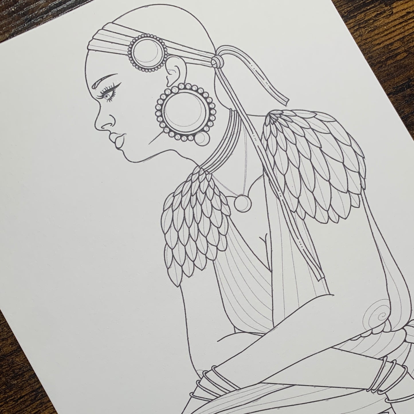 "Le Combat" - Coloriage Numérique à Imprimer
