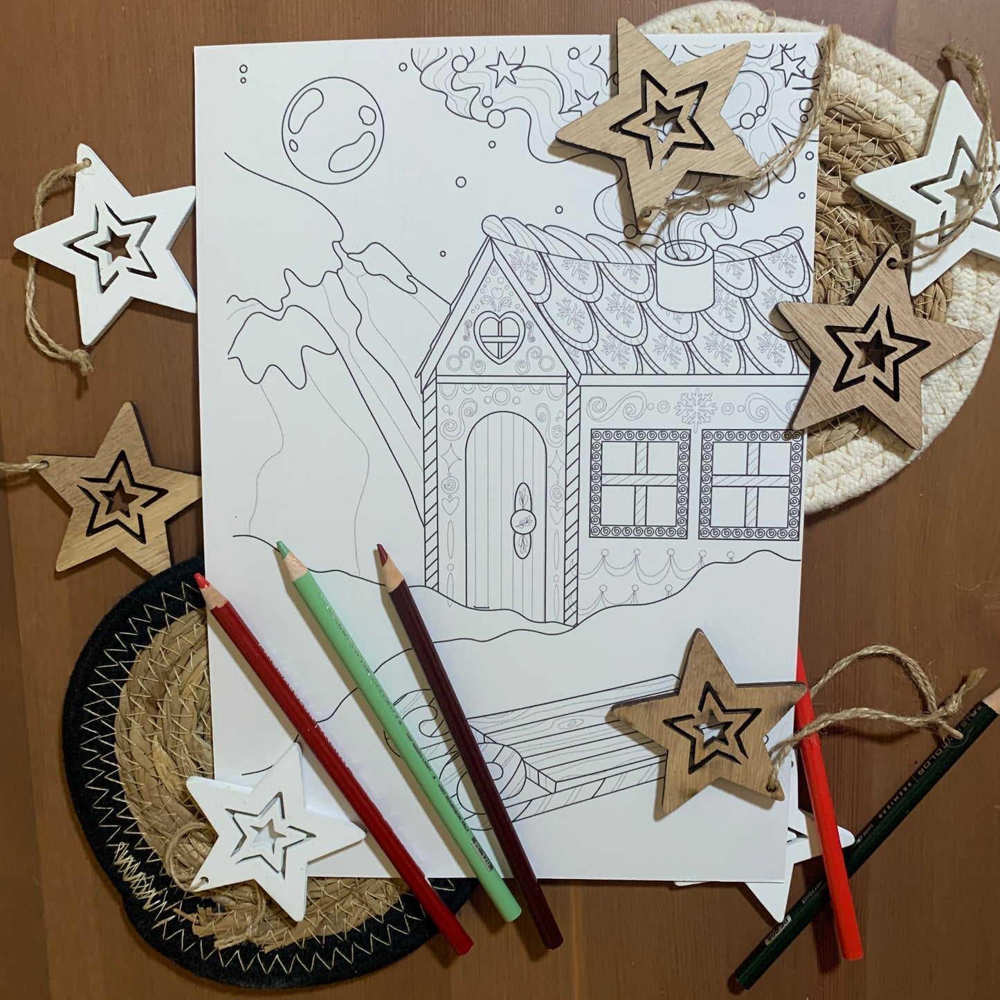 Set de 3 Coloriages - Noël enchantée
