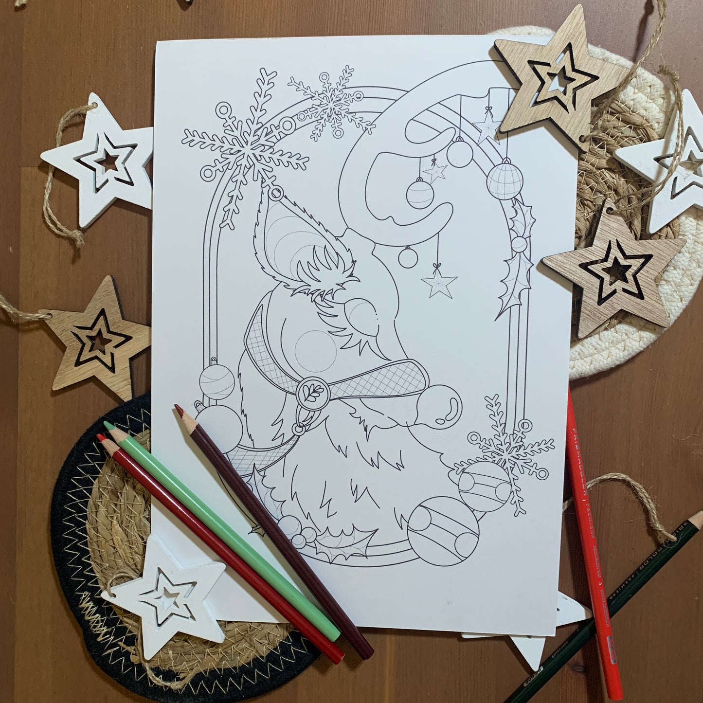 Set de 3 Coloriages - Noël enchantée