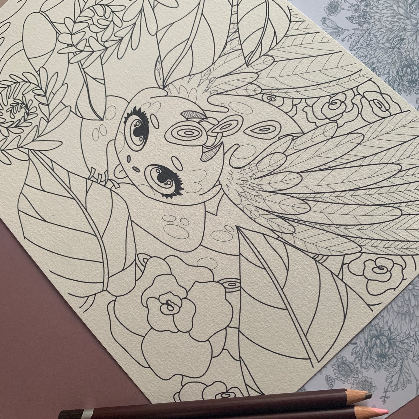 Illustration à colorier - Petit Dragon