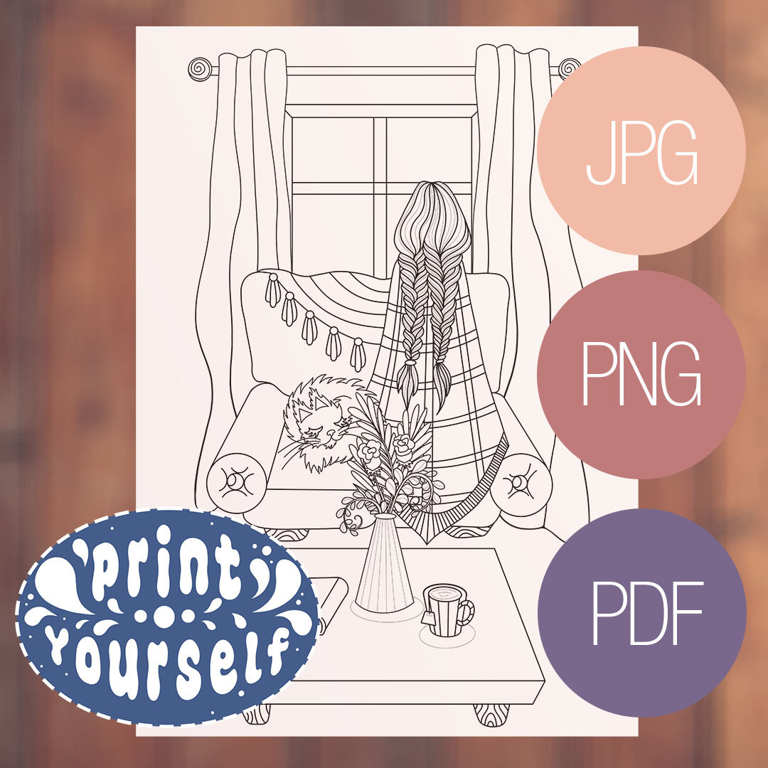 Set de 3 Coloriages - Automne Cozy