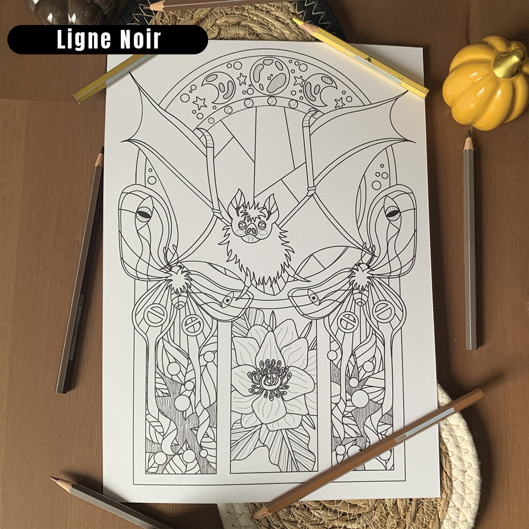 Set de 3 Coloriages - Ghost Family