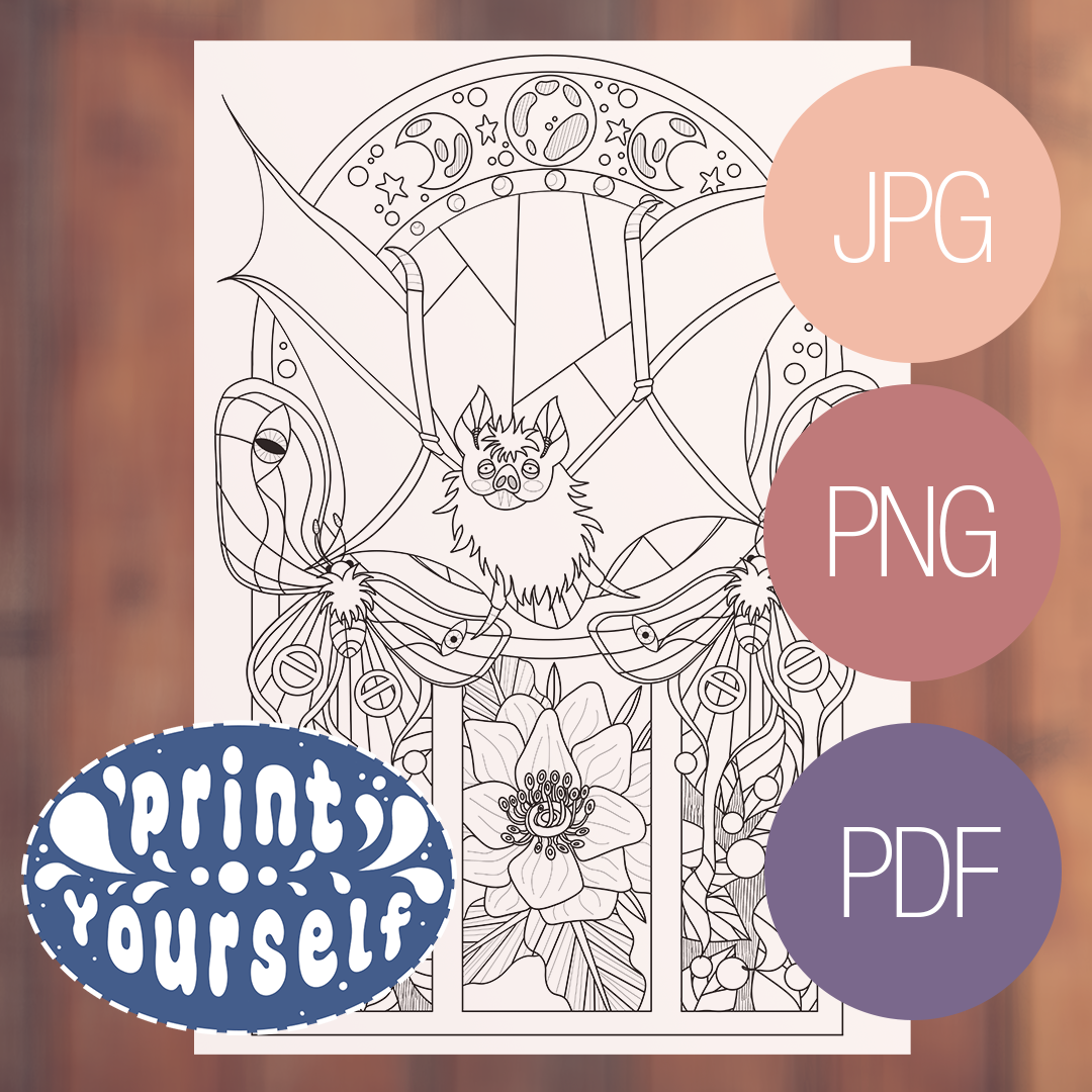 Set de 3 Coloriages - Ghost Family