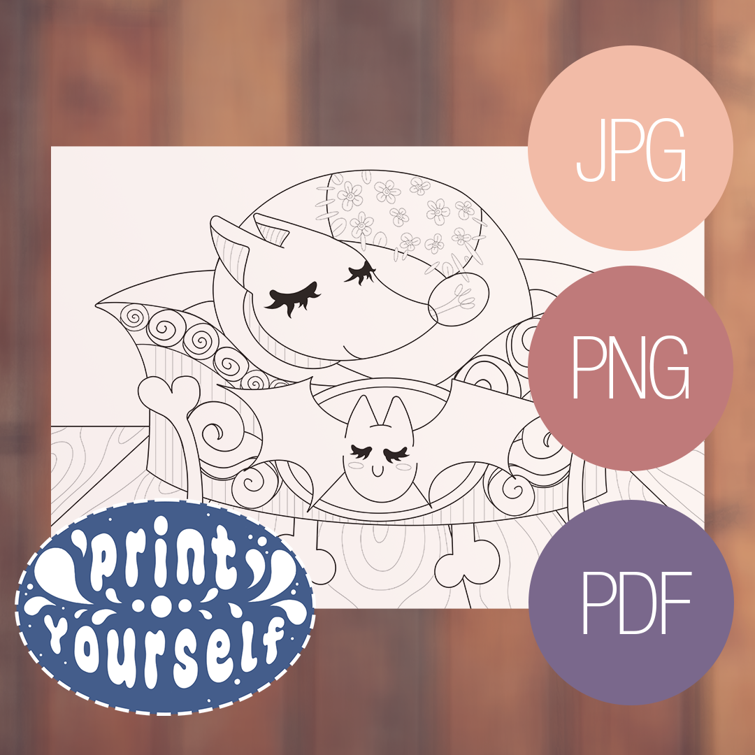 Set de 3 Coloriages - Spooky Ghost