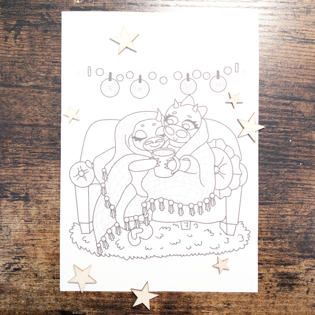 Calendrier de l'Avent - Noel a Colorier