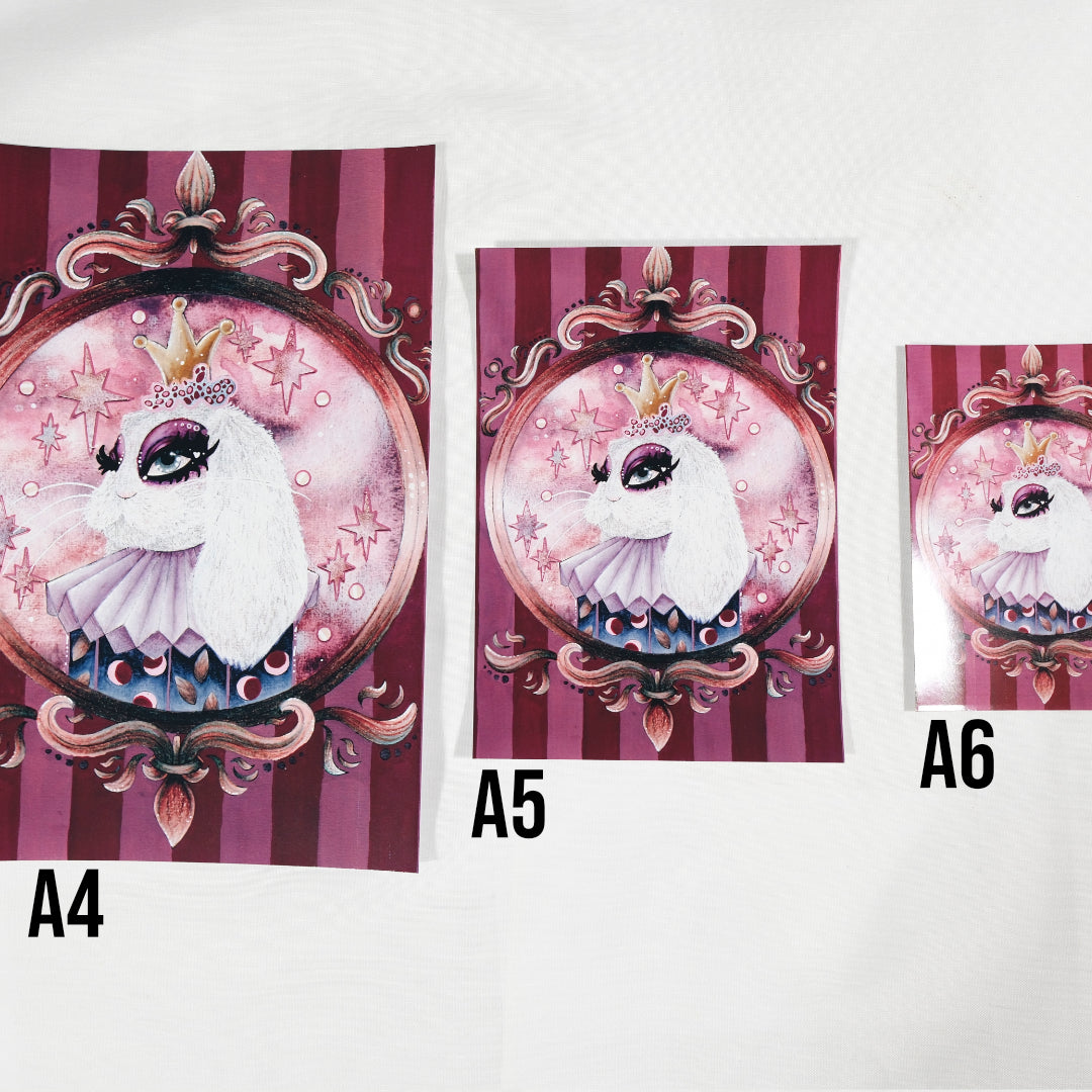 "La Reine Lapine" - Impression d'Art