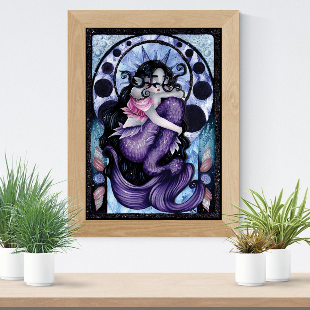 "La Sirène Endormie" - Impression d'Art
