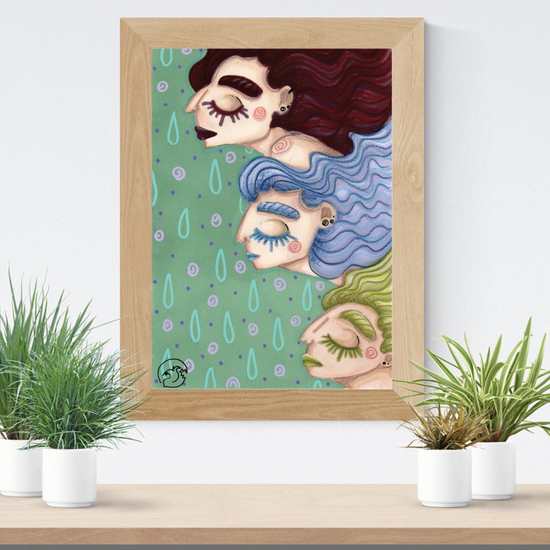 "Les Trois Muses" - Impression d'Art