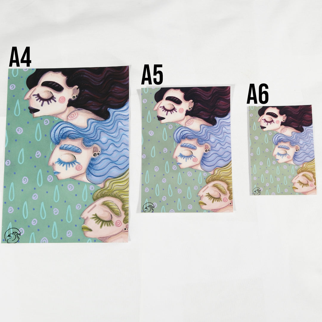 "Les Trois Muses" - Impression d'Art