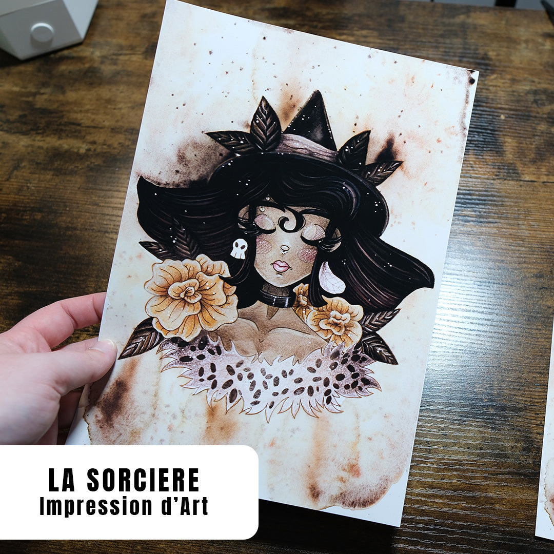 "La Sorcière" - Impression d'Art