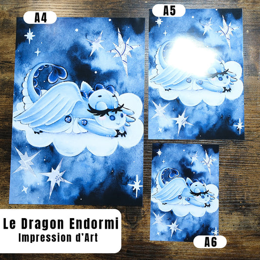 "Le Dragon Endormi" - Impression d'Art