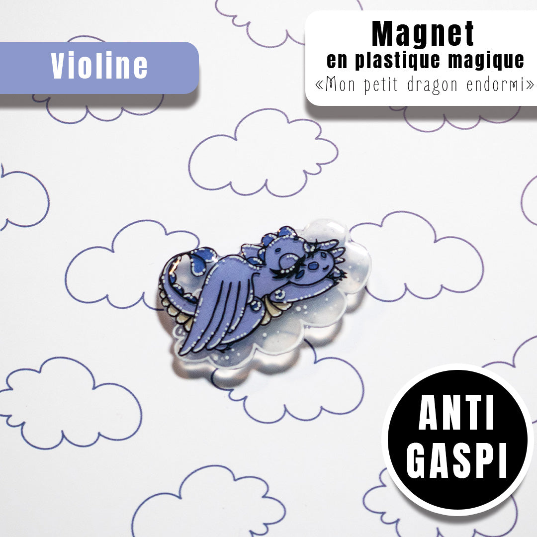 Anti Gaspi Magnette - "mon petit dragon endormi"