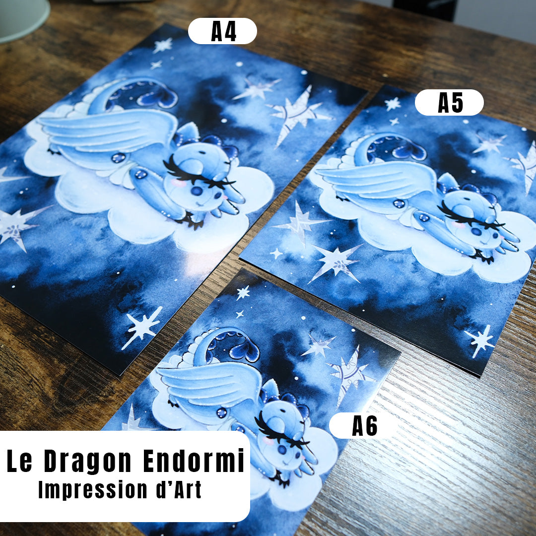 "Le Dragon Endormi" - Impression d'Art