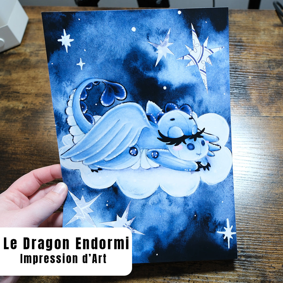 "Le Dragon Endormi" - Impression d'Art