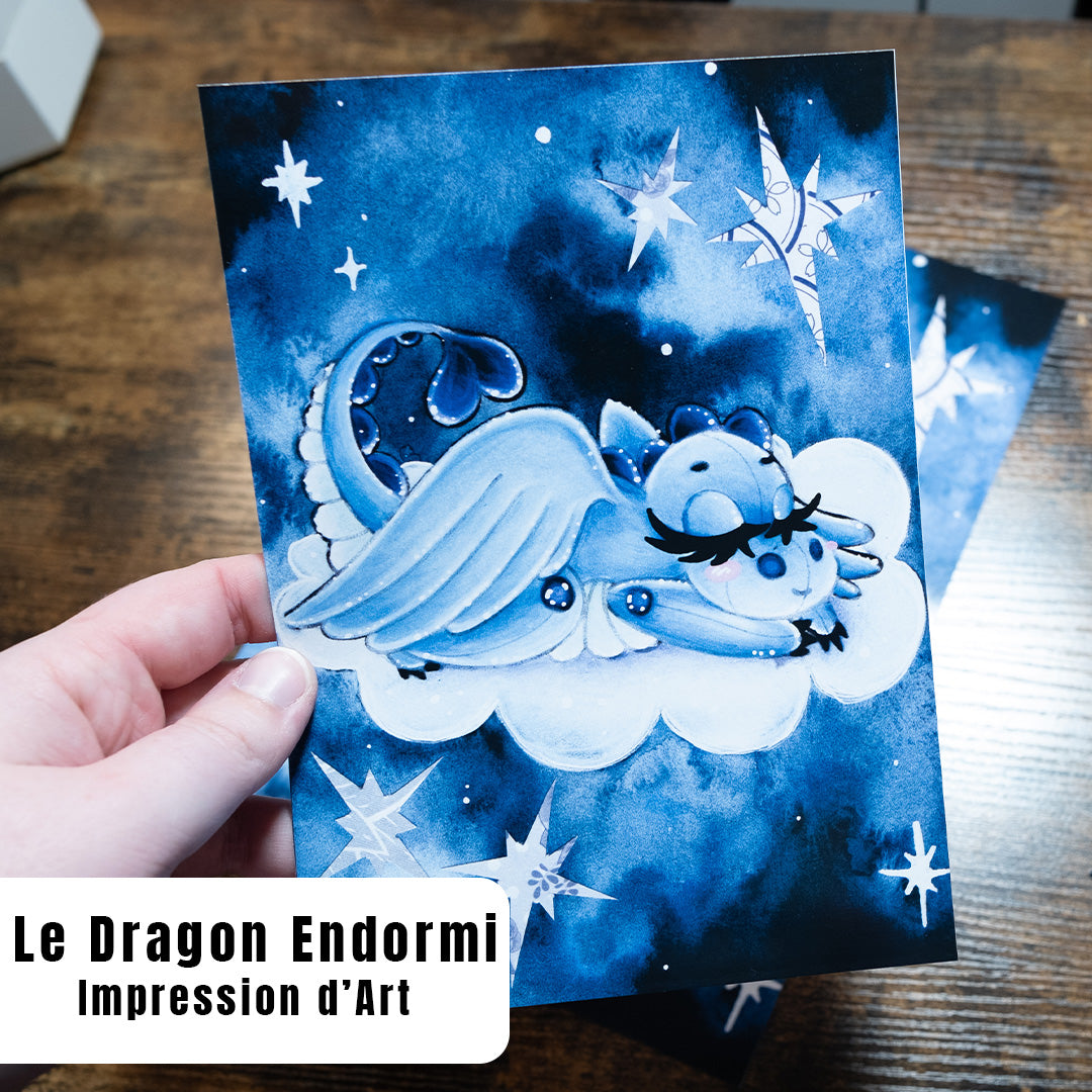 "Le Dragon Endormi" - Impression d'Art