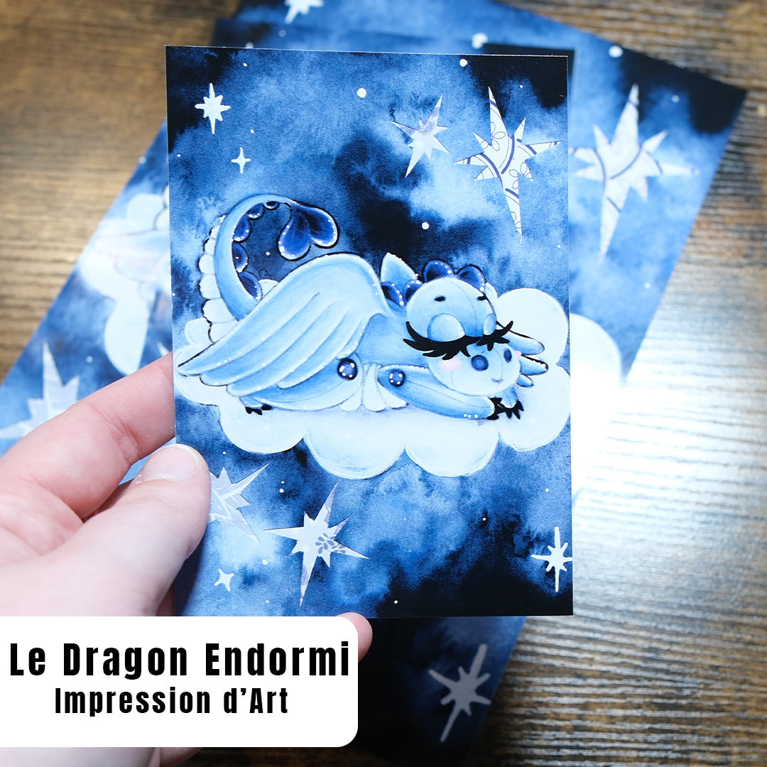 "Le Dragon Endormi" - Impression d'Art