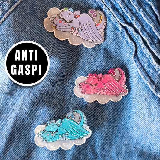Anti Gaspi Pin's - "Mon Petit Dragon Endormi"