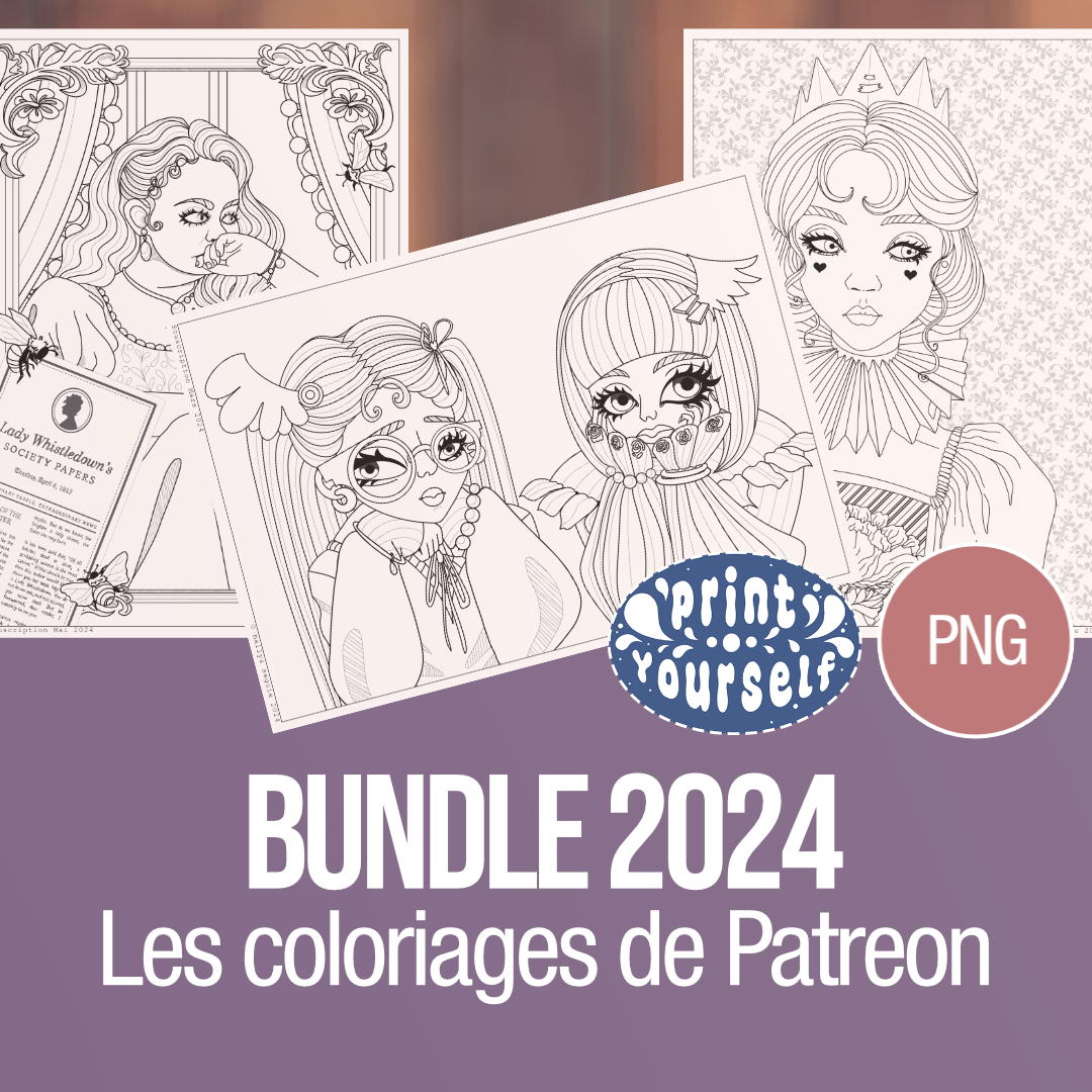 Pack Intégral 2024 : 8 Coloriages Numériques (Archives Patreon)