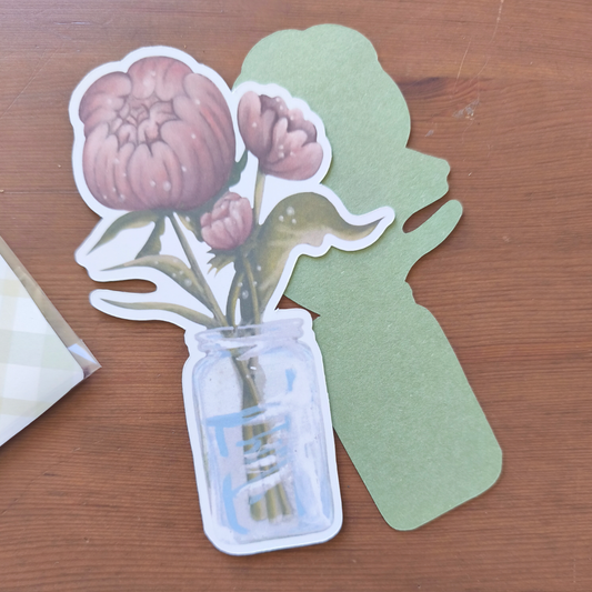 Marque-page Camélia - Illustration Florale Artisanale