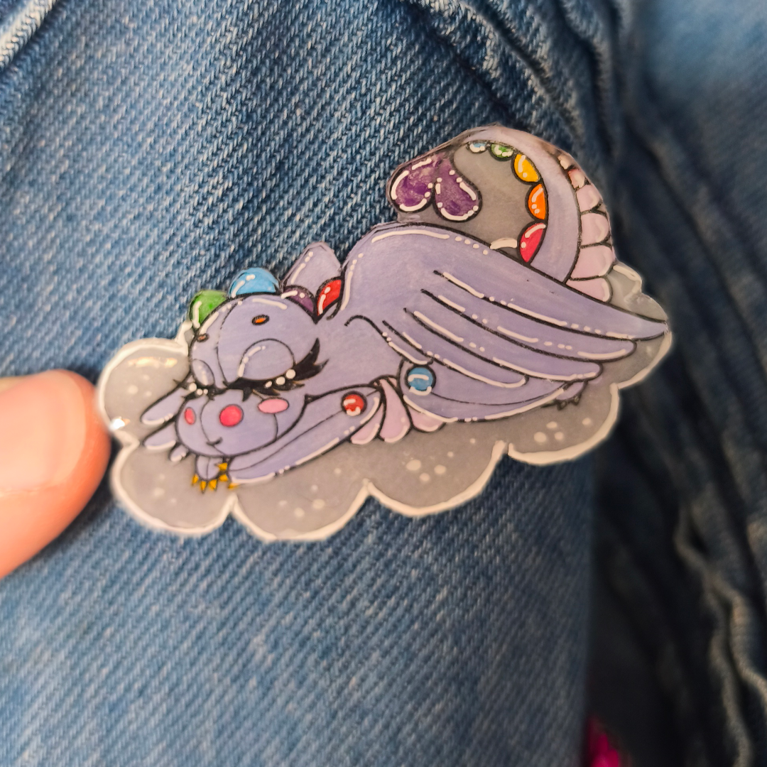 Pin's Artisanal Fait Main - "Mon Petit Dragon Endormi"