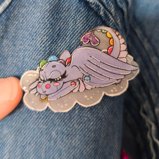 Pin's Artisanal Fait Main - "Mon Petit Dragon Endormi"