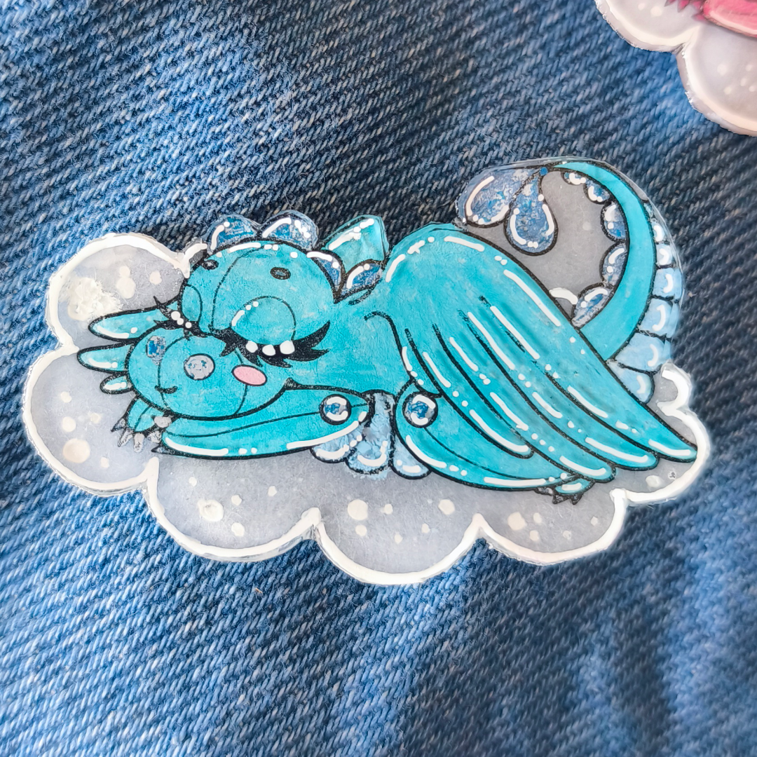 Pin's Artisanal Fait Main - "Mon Petit Dragon Endormi"