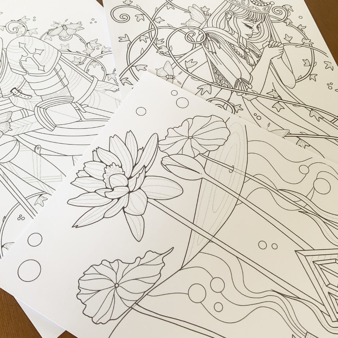 Lullaby — Coloriage adulte PDF A4 à imprimer (40 pages)