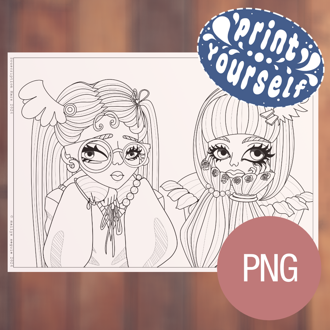 Pack Intégral 2024 : 8 Coloriages Numériques (Archives Patreon)