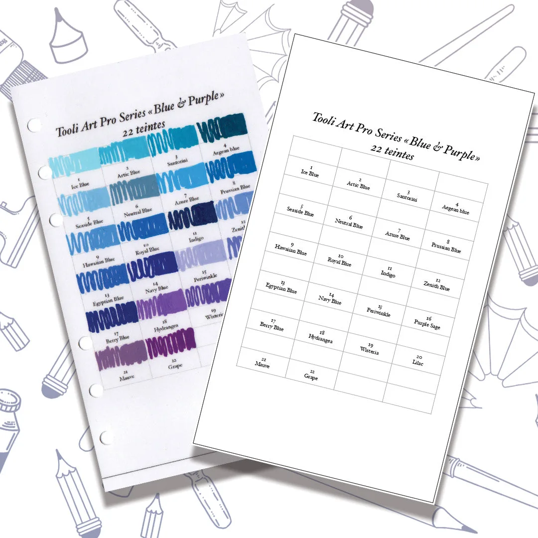 Tooli Art Boîte "Blue and Purple"