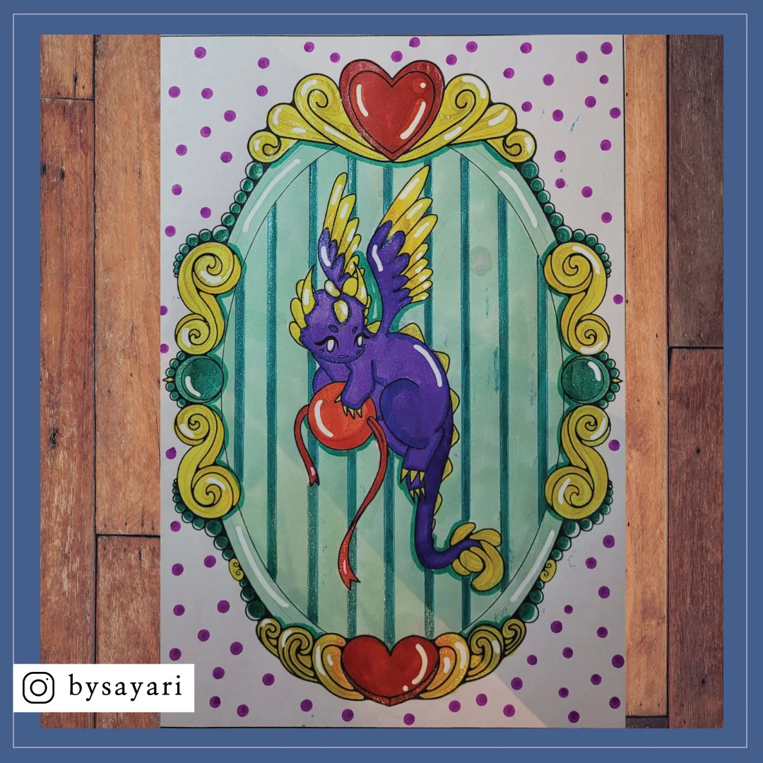 Le petit dragon de Lullaby mis en couleurs par bysayari