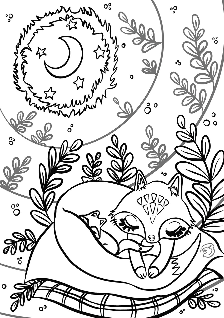 Page de coloriage automnale offerte par Maïlys