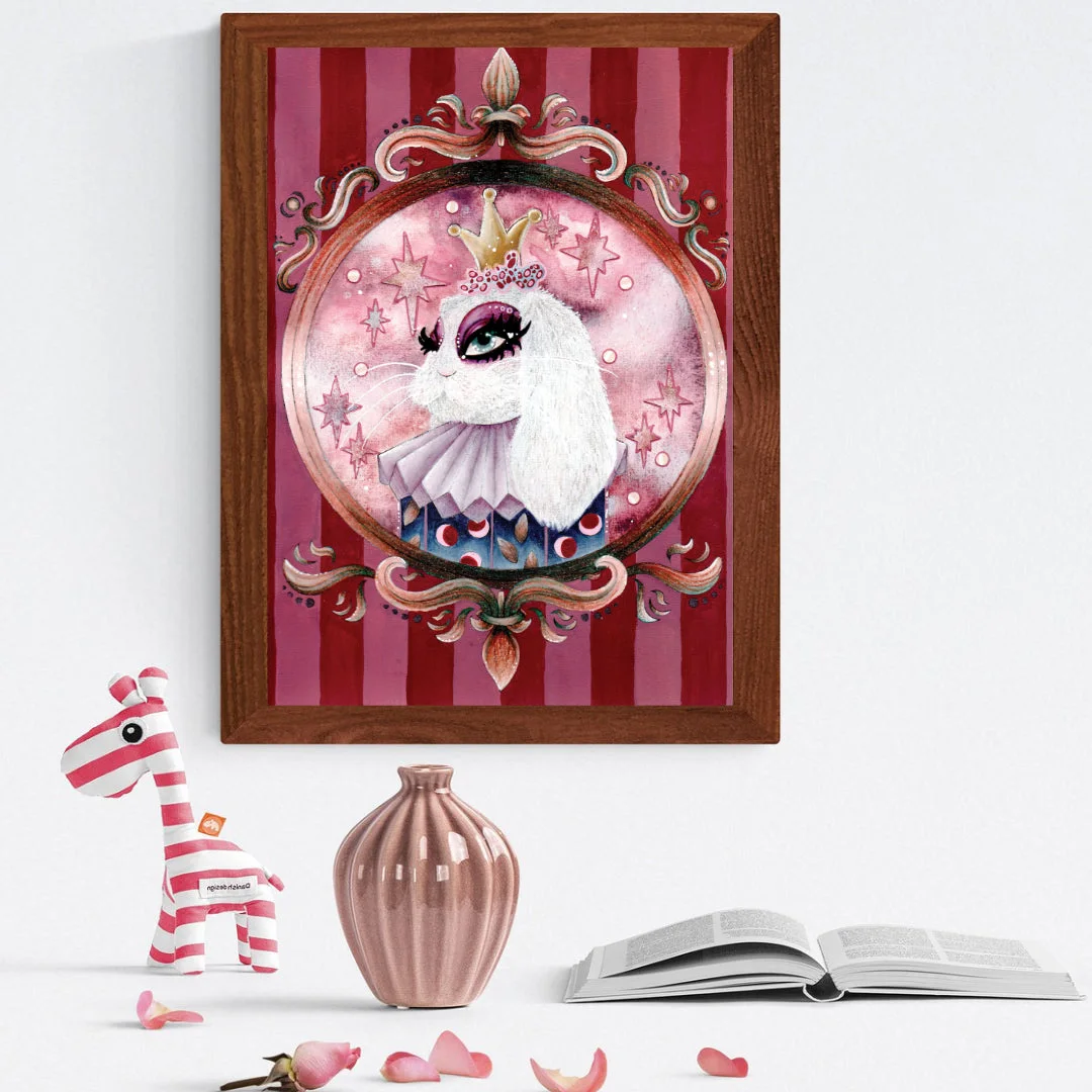 Aperçu de "La Reine Lapine" - Impression d'Art