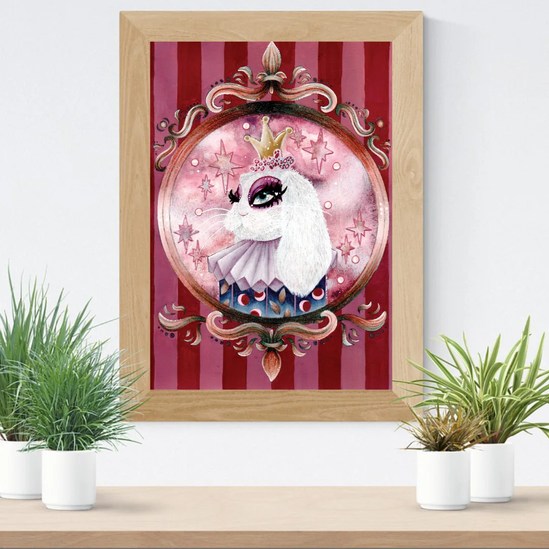 Autre aperçu de "La Reine Lapine" - Impression d'Art