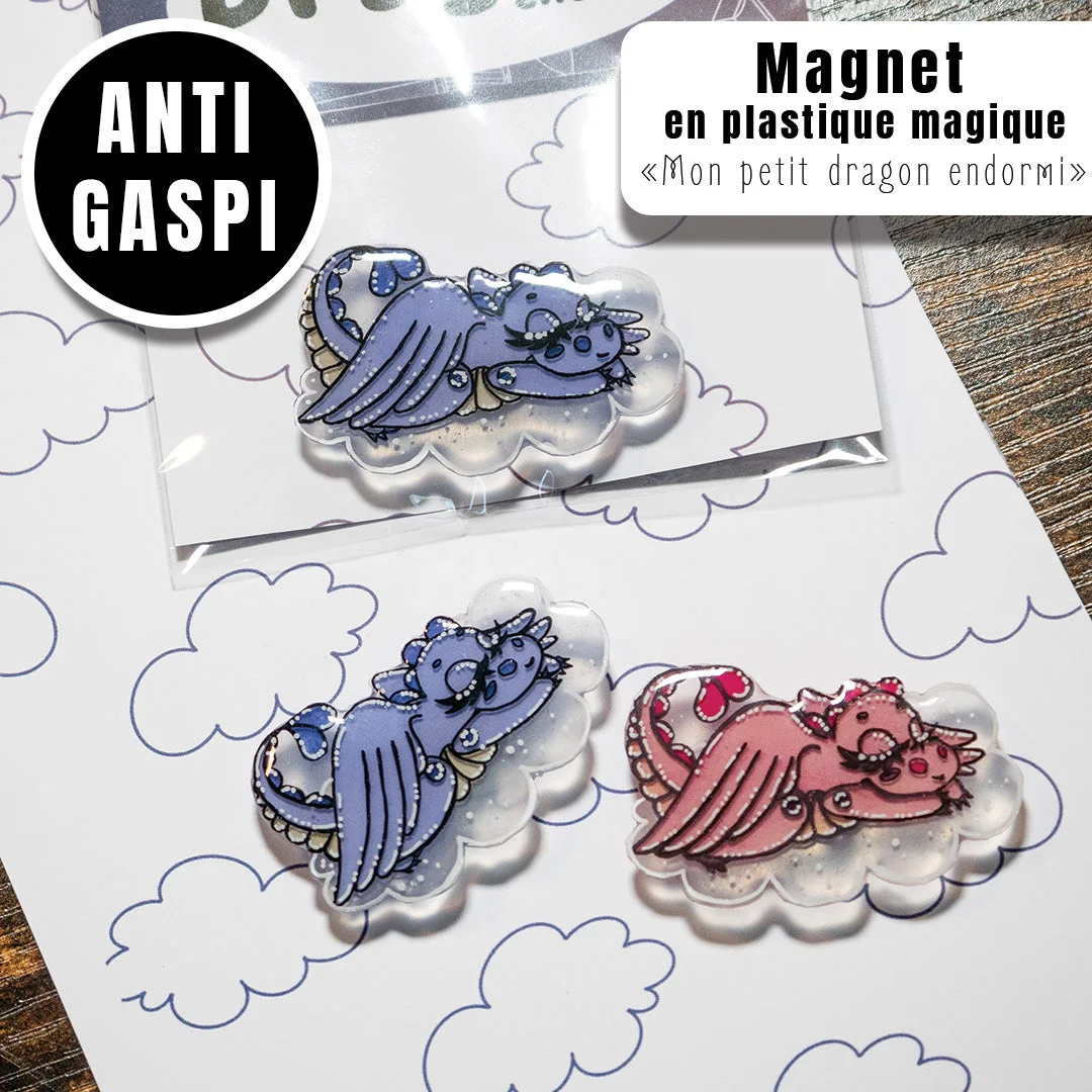 Aperçu de Anti Gaspi Magnet - "mon petit dragon endormi"